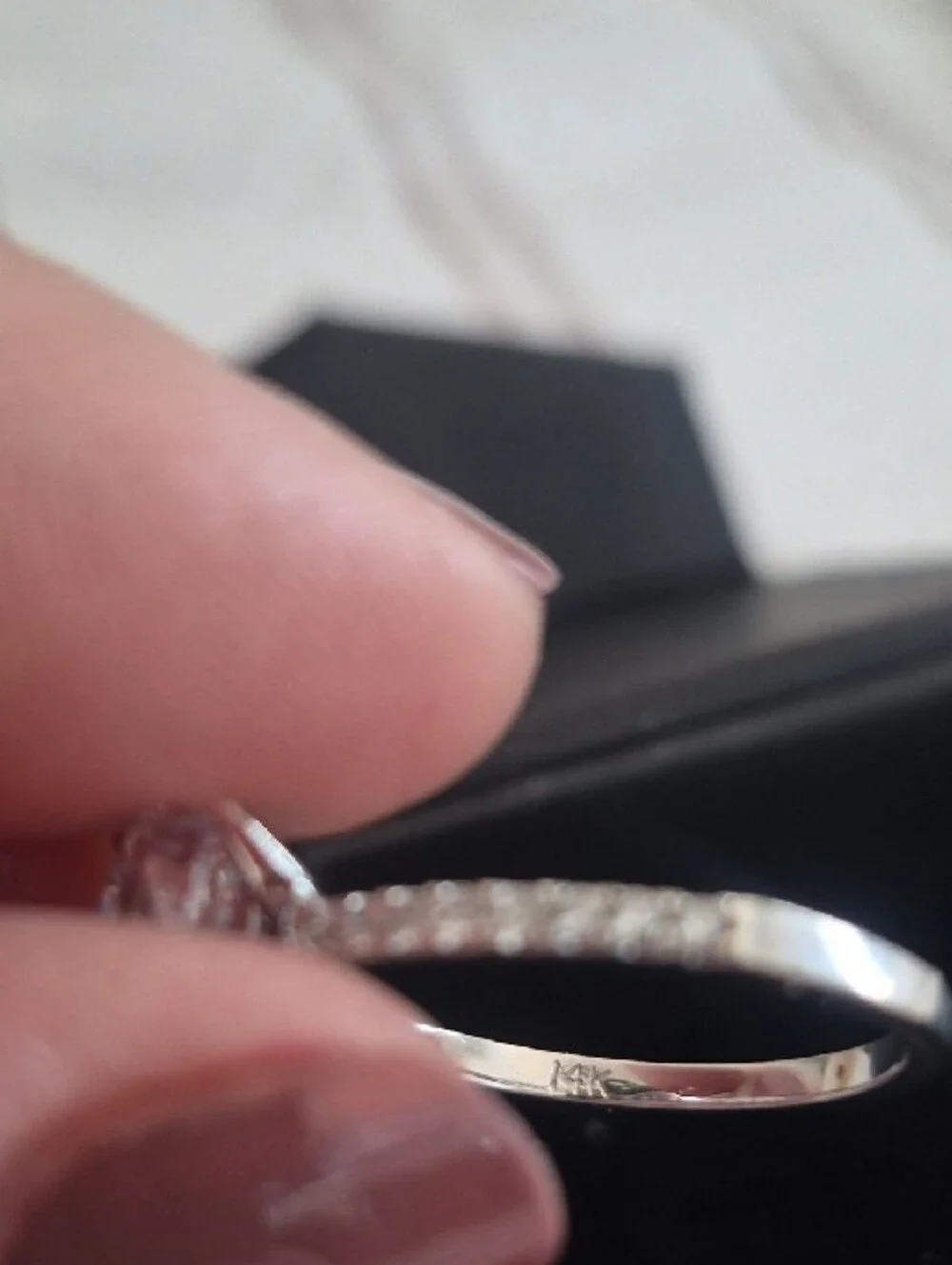 14k White Gold 2ct. Engagement Ring